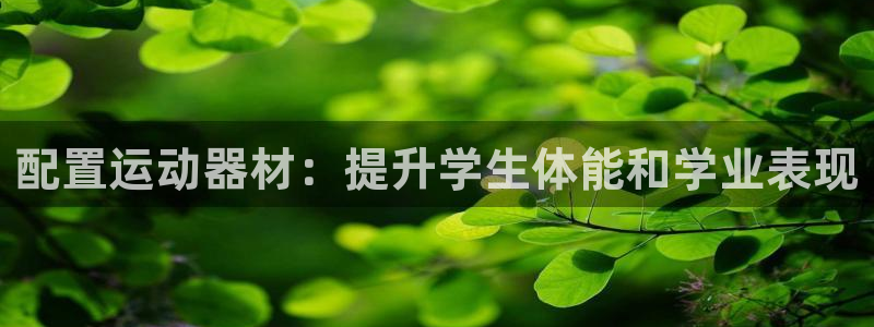 意昂体育3招商电话地址：配置运动器材：提升学生体能和