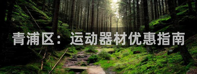 意昂3娱乐首页官网下载：青浦区：运动器材优惠指南