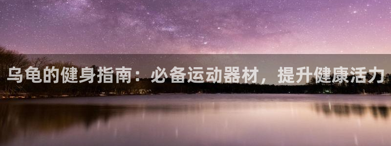 意昂3娱乐：乌龟的健身指南：必备运动器材，提升健康活
