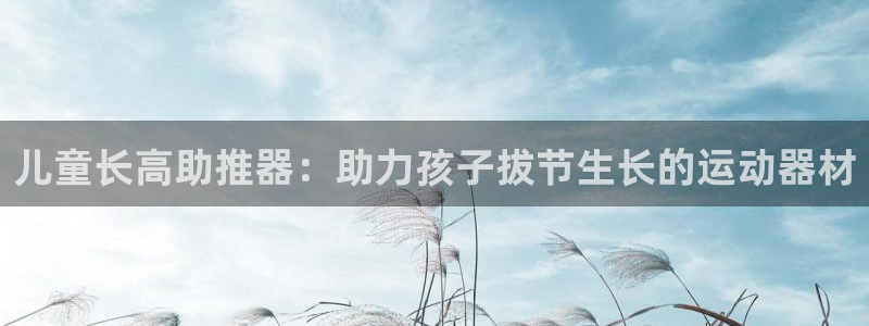 意昂3官网：儿童长高助推器：助力孩子拔节生长的运动器材